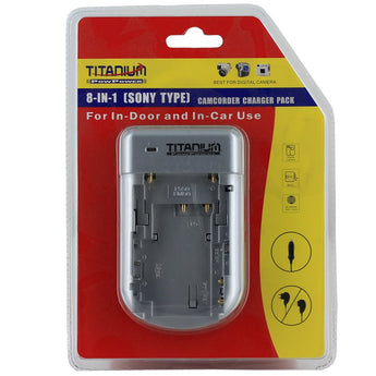 Titanium Innovations 8-In-1 Sony Camcorder Battery Charger
