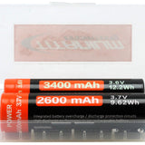 Titanium Innovations Battery Case - Holds 2 x 18650 or 4 x CR123A