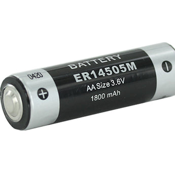 Titus ER14505M AA 1800mAh 3.6V Lithium Thionyl Chloride (LiSOCI2) Spiral Wound Button Top Battery - Bulk