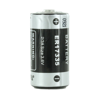 Titus ER17335 2/3 A 2100mAh 3.6V Lithium Thionyl Chloride (LiSOCI2) Button Top Battery - Bulk