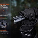 Fenix TK11R Rechargeable LED Flashlight - 1600 Lumens - Uses 1 x 18650 (Included) or 2 x CR123A