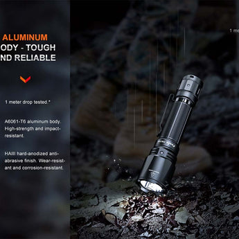 Fenix TK11R Rechargeable LED Flashlight - 1600 Lumens - Uses 1 x 18650 (Included) or 2 x CR123A