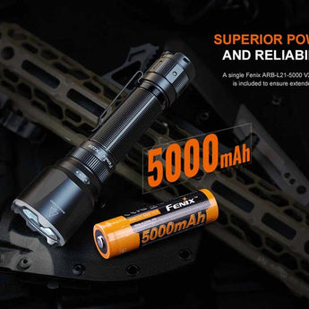 Fenix TK22R USB-C Rechargeable LED Flashlight - Luminus SST70 - 3200 Lumens - Includes 1 x 21700