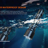 Fenix TK22R USB-C Rechargeable LED Flashlight - Luminus SST70 - 3200 Lumens - Includes 1 x 21700