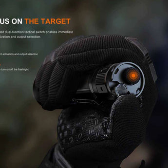 Fenix TK22R USB-C Rechargeable LED Flashlight - Luminus SST70 - 3200 Lumens - Includes 1 x 21700