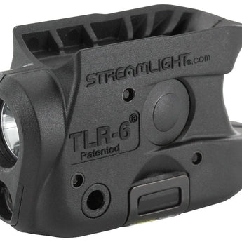 Streamlight TLR-6 Subcompact LED Pistol Light with Red Laser - Choice of Gun Mount - 100 Lumens - Includes 2 x CR1/3Ns