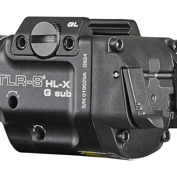 Streamlight TLR-8 HL-X Sub USB LED Weapon Light - 1000 Lumens - Includes 1 x SL-B9 Battery Pack and USB-C Charging Cable - Choice of Laser Color and Weapon Mount