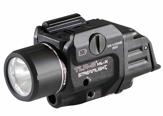 Streamlight TLR-8 HL-X USB LED Weapon Light - 1000 Lumens - Includes 1 x SL-B9 Battery Pack and USB-C Charging Cable - Red or Green Laser