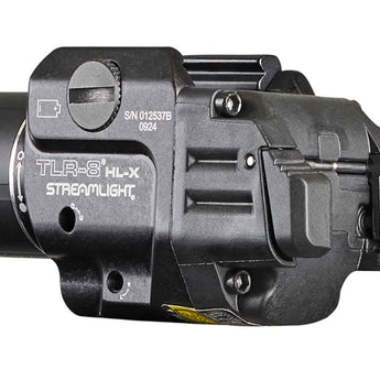 Streamlight TLR-8 HL-X USB LED Weapon Light - 1000 Lumens - Includes 1 x SL-B9 Battery Pack and USB-C Charging Cable - Red or Green Laser