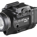 Streamlight TLR-8 HL-X Sub USB LED Weapon Light - 1000 Lumens - Includes 1 x SL-B9 Battery Pack and USB-C Charging Cable - Choice of Laser Color and Weapon Mount