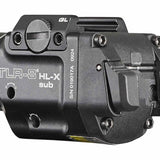 Streamlight TLR-8 HL-X Sub USB LED Weapon Light - 1000 Lumens - Includes 1 x SL-B9 Battery Pack and USB-C Charging Cable - Choice of Laser Color and Weapon Mount