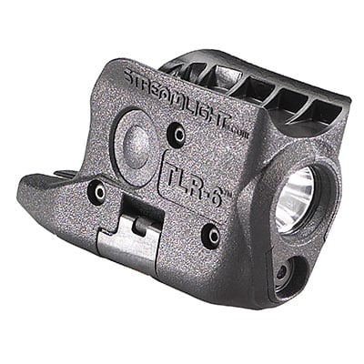 Streamlight TLR-6 Subcompact LED Pistol Light with Red Laser - Choice of Gun Mount - 100 Lumens - Includes 2 x CR1/3Ns