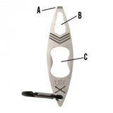 Ultimate Survival Technologies Tool A Long Micro Kayak Multi-Tool - Stainless Steel - 3 Total Tools - TSA-Compliant (20-02755)