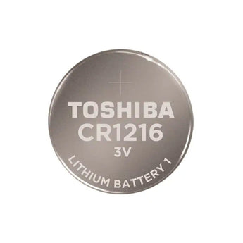 Toshiba CR1216 25mAh 3V Lithium (LiMnO2) Coin Cell Battery - 1 Piece Tear Strip, Sold Individually