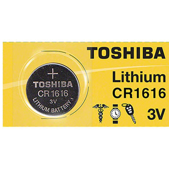 Toshiba CR1616 50mAh 3V Lithium (LiMnO2) Coin Cell Battery - 1 Piece Tear Strip, Sold Individually