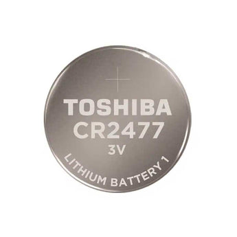 Toshiba CR2477 1000mAh 3V Lithium (LiMnO2) Coin Cell Battery - 1pc Blister Pack