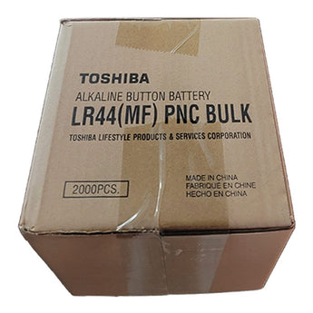 Toshiba LR44 1.5V Alkaline Coin Cell Battery (A76 76A AG13 L1154 G13 V13GA 357) - 500 Pack Shrink Wrap