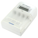 Titanium Innovations CH-TTG2800 4-Bay Battery Charger with LCD Display - NiMH AA and AAAs - AC 100-240V Adapter