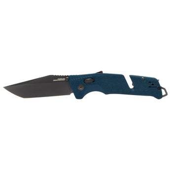 SOG Trident AT Folding Knife - Tanto - Uniform Blue