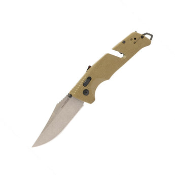 SOG Trident AT Folding Knife - Clip Point Blade - Flat Dark Earth