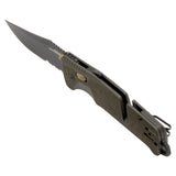 SOG Trident AT Folding Knife - Partially Serrated Blade - Olive Drab or Uniform Blue