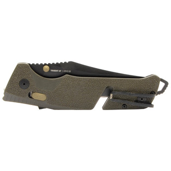 SOG Trident AT Folding Knife - Partially Serrated Blade - Olive Drab or Uniform Blue