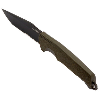 SOG Trident FX Fixed Blade Knife - Straight Edge or Partially Serrated Blade - Blackout or OD Green