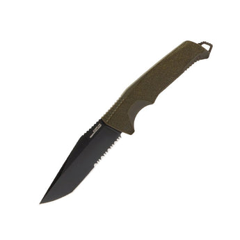SOG Trident FX Fixed Blade Knife - Straight Edge or Partially Serrated Blade - Blackout or OD Green