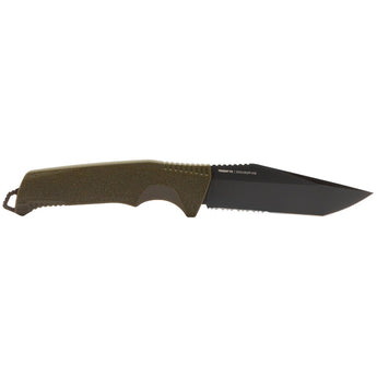 SOG Trident FX Fixed Blade Knife - Straight Edge or Partially Serrated Blade - Blackout or OD Green