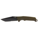 SOG Trident FX Fixed Blade Knife - Straight Edge or Partially Serrated Blade - Blackout or OD Green