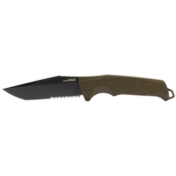 SOG Trident FX Fixed Blade Knife - Straight Edge or Partially Serrated Blade - Blackout or OD Green