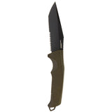 SOG Trident FX Fixed Blade Knife - Straight Edge or Partially Serrated Blade - Blackout or OD Green