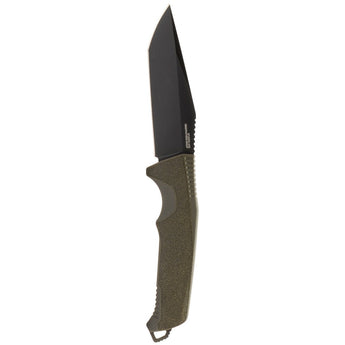 SOG Trident FX Fixed Blade Knife - Straight Edge or Partially Serrated Blade - Blackout or OD Green