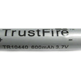 TrustFire TR 10440 600mAh 3.7V Protected Lithium Ion (Li-ion) Button Top Battery - Bulk