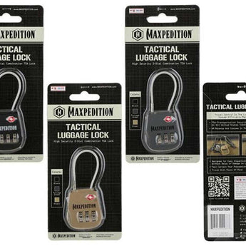Maxpedition Tactical Luggage Lock - Black, Foliage Green, or Khaki