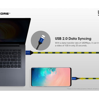 Nitecore UAC20 USB-A to USB-C 3A Charging Cable