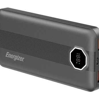 Energizer USB Quick-Charge Power Bank with Display Screen - 10,000mAh to 30,000mAh Capacity
