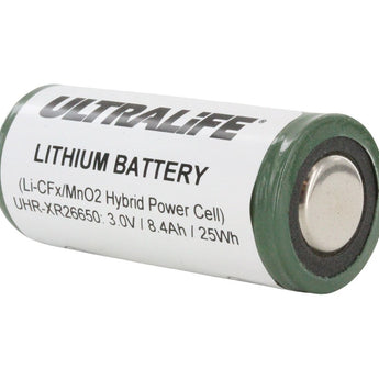 Ultralife UHR-XR26650-S 3.3V 8.4Ah 5/4 C Hybrid Lithium Primary (Li-CFx / MnO2) Battery with End Caps - Bulk