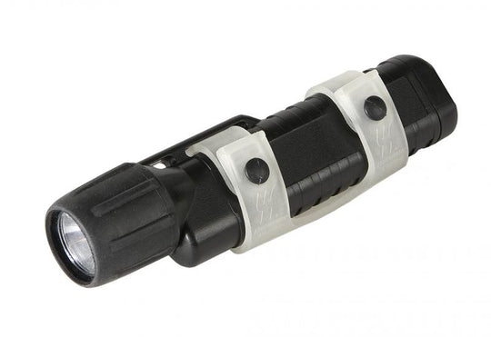 Underwater Kinetics Mini Q40 Xenon 14078 Dive Light with Mask Strap - 38 Lumens - Uses 4 x AAs - Black