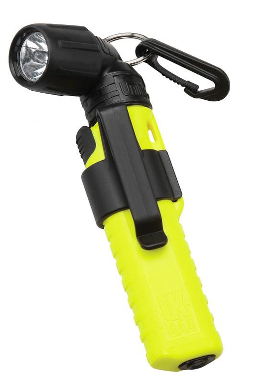 Underwater Kinetics UK4AA Right Angle Xenon Light (CL I - Div 2) - Front Switch - Safety Yellow (14191)