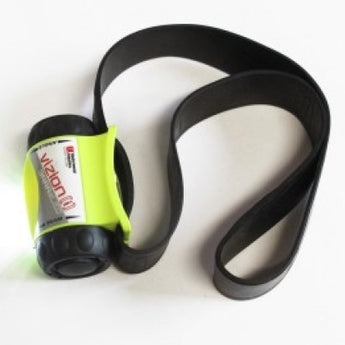 Underwater Kinetics 3AAA eLED Vizion I 17007 Headlamp with Rubber Strap - 65 Lumens - Class I Div 1 - Uses 3 x AAAs - Safety Yellow