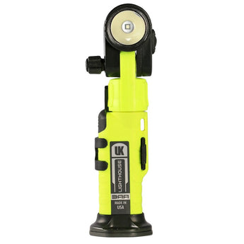 Underwater Kinetics 3AA Lighthouse Intrinsically Safe LED Flashlight - 228 Lumens - Single or Dual Beam - With or Without Magnet - Uses 3 x AA - Safety Yellow