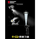 Underwater Kinetics 3AA Lighthouse Intrinsically Safe LED Flashlight - 228 Lumens - Single or Dual Beam - With or Without Magnet - Uses 3 x AA - Safety Yellow