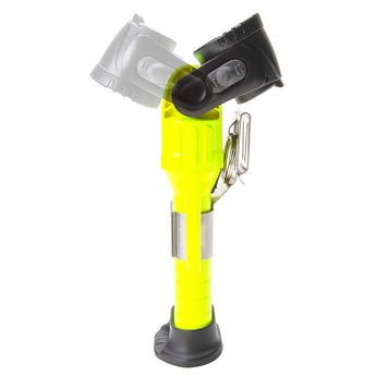 Underwater Kinetics 3AA Lighthouse Intrinsically Safe LED Flashlight - 228 Lumens - Single or Dual Beam - With or Without Magnet - Uses 3 x AA - Safety Yellow