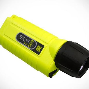 Underwater Kinetics SL4 eLED (L1) 80122 Dive Light - 400 Lumens - Uses 4 x C Cells - Safety Yellow