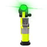 Underwater Kinetics 4AA Lighthouse LED Flashlight - 130 Lumens - Dual Beam - Rear Green - Uses 4 x AA - Safety Yellow