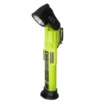 Underwater Kinetics 4AA Lighthouse LED Flashlight - 130 Lumens - Dual Beam - Rear Green - Uses 4 x AA - Safety Yellow