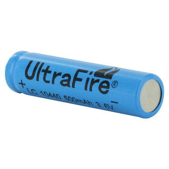 UltraFire UF AAA 10440 500mAh 3.6V Unprotected Lithium Ion (Li-ion) Button Top Battery - Bulk