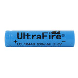 UltraFire UF AAA 10440 500mAh 3.6V Unprotected Lithium Ion (Li-ion) Button Top Battery - Bulk