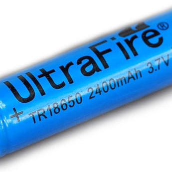 UltraFire TR 18650 2400mAh 3.7V Unprotected Lithium Ion (Li-ion) Button Top Battery - Bulk